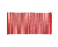 FERIDRAS Chemin Tapis, Coton, Rouge, 50Â x 80Â x 59Â cm