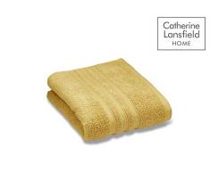 Catherine Lansfield Zero Twist Drap de Bain, Coton, Ocre, 100x140cm