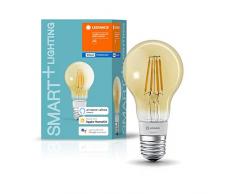 LEDVANCE Smart+ Ampoule LED à Filament Vintage Connectée | E27 | Or Ambrée | Dimmable | Blanc Chaud | 5,5W (équivalent 60W) | Compatible Bluetooth - Pilotable avec Siri via Apple HomeKit