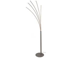 Wofi 3557.05.64.0500Â A Lampadaire, mÃ©tal, 20Â W, intÃ©grÃ©, nickel mat, 100Â x 60Â x 190Â cm
