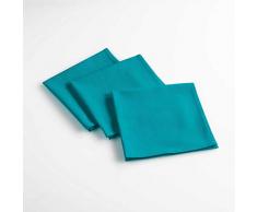 douceur dintÃ©rieur 3 serviettes de table 40x40 cm aubeline bleu