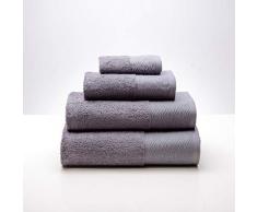 Sancarlos Suite Serviette brodée 100% Coton éponge Densité 500 g/m² LAVABO 50x100 cm Brun