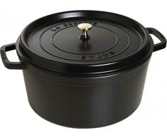 Staub 1103425 Cocotte Ronde Noir Mat 34 cm