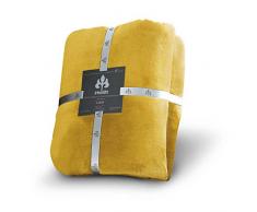 IRISETTE 8900-40 Gold Couverture Orange 150 cm x 200 cm Microfibre