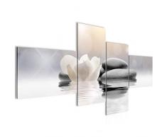 Tableau decoration murale Tulipes de fleurs 200 x 100 cm - XXL Impression sur Toile Salon Appartment 4 Parties - prÃªt Ã accrocher - 506041a