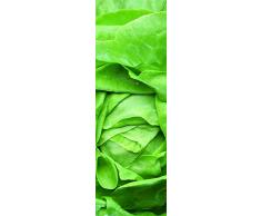 DECORATION adhésive pour CUISINE et réfrigérateurs Salade Autocollant, Polyvinyle, Vert, 59,5 x 0,1 x 180 cm