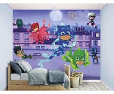 Walltastic 45194 Affiche Murale Pyjamasques, Papier, Multicolore, 52,5 x 7 x 18,5 cm