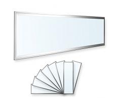 8x LEDVero 120x30 Panneau Ultraslim de LED dimmable - 36W, 3000lm, 6000K Plafonnier encastré avec clips de montage et transformateur EMV2016 dimmable - blanc froid