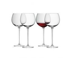 LSA International 570Â ML vin Ballon en Verre, Transparent (Lot de 4)