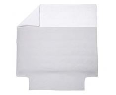 Blanc des Vosges Loft Housse de Couette, Coton, Platine, 260 x 240 cm