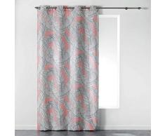 douceur dintérieur rideau a oeillets 140x260 cm polyester chic allure corail