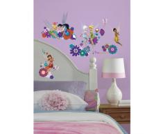 Thedecofactory RMK2588SCS Disney FÃÃES ROOMMATES REPOSITIONNABLES (18 Stickers), Vinyle, Multicolore, 104 x 26 x 2,5 cm