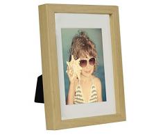 BD ART 13 x 18 cm Cadre Photo avec Passe-Partout 10 x 15 cm, Bouleau