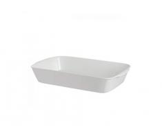 la Porcellana Anghiari rectangulaire Plat de Cuisson BoÃ®te Cadeau, Blanc, 30Â x 24Â cm