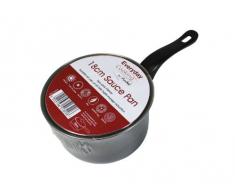 EVERYDAY Casserole avec Couvercle en Verre Graphite 18 cm