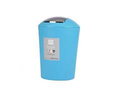 Douceur dIntÃ©rieur 6PSB050BL Flic Flac Poubelle Bleu OcÃ©an 5,6 L