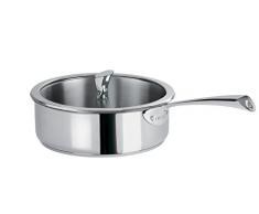 Cristel - S26CMVA - Sauteuse inox 26cm + couvercle - Collection Casteline