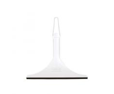 Wenko Filo Raclette de Bain, Plastique, Blanc/Noir, 24 x 4,5 x 18 cm