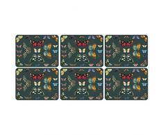 Portmeirion Home & Gifts Lot de 6 Sets de Table Multicolore 30,5 x 23 cm
