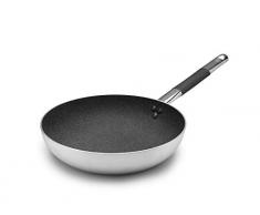 Pentole Agnelli ALSC111BGC20 Ligne Shark Skin, Poêle évasée haute anti-adhésive, 20 cm