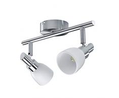 LEDVANCE SPOTLIGHT 2 Spots LED | Rampe de Spots | Gris | Culot G9 (inclus) | 3,6 Watts - 400 Lumens | Blanc Chaud 2700K