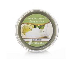Yankee Candle coupelle de cire « Vanille et citron vert » pour diffuseur Scenterpiece, verte