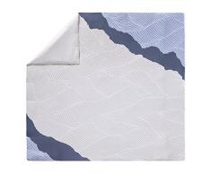 Essix Zahara Housse de couette Satin de coton Bleu 200 x 200 cm