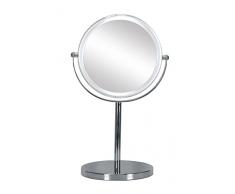 Kleine Wolke Transparente Miroir de Maquillage, Translucide, Chrome, 15Â x 20Â x 34.5Â cm