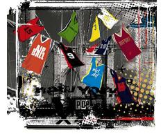 Papier Peint déco poster CLOTHESLINE 3 x 2,70 m | Déco et photo murale XXL Qualité HD Scenolia