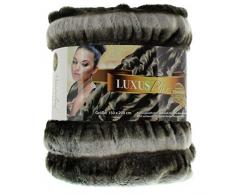 GÃ¶zze Plaid Aspect Fourrure Ã©lÃ©gant, Polyester, Chincilla, 150 x 200 cm