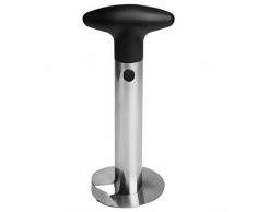 Grunwerg Ananas, trancheuse et éplucheur 3 en 1 en Acier Inoxydable de Haute qualité Poignée de Plastique Amovible sans BPA Facile à Nettoyer