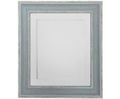 FRAMES BY POST Scandi Cadre Photo Vintage, Distressed Blue with White Mount, 30 x 24 Image Size 24 x 18 inch