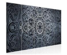 Tableau decoration murale Mandala 200 x 80 cm - XXL Impression sur Toile Salon Appartment 5 Parties - prÃªt Ã accrocher - 109455c