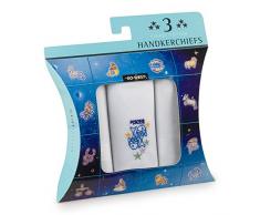 Go West Poisson étoile mouchoirs en Coton Homme-Blanc-Lot de 3