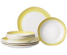 Ritzenhoff & Breker Service de Table Sunrise, 8Â piÃ¨ces, Porcelaine, Jaune, 32Â x 28Â x 32Â cm, 8Â unitÃ©s de