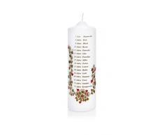 Wiedemann Bougie Mariage Jours Petit, Cire, doré, 18,5 x 6 x cm, 1 unités