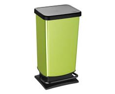 Rotho 7541 Paso Poubelle à pédale 40 l Vert