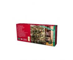 Konstsmide 1170-000 Slim Line Guirlande de Sapin + 16 Grosses Ampoules + Interrupteur + 16 LED Blanc Chaud 4,5 V