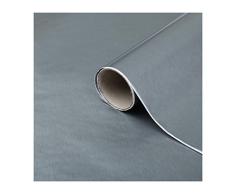 d-c-fixÂ® 340-0045 Plastique Noir Ã©lastique (Film Plastique Autocollant en Vinyle), Brosse mÃ©tallique argentÃ©e, 45Â cm x 1,5 m