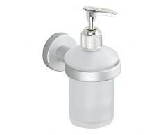 MSV 2108719 Distributeur à Savon Lugano en Aluminium, Argent