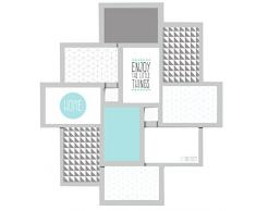 emotion 16926 MULTIVUES Pele Mele Detroit 10 Vues Gris, Plastique, 3 x 50 x 55 cm