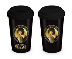 Les Animaux Fantastiques MGT24058 Fantastic Beasts (MACUSA Logo) Travel Mug, CÃ©ramique, Multicolore, 12oz/340ml