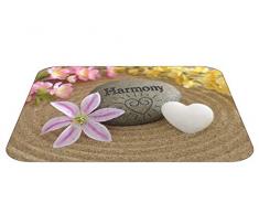 Papillon Harmony Super Absorbant Tapis de Salle de Bain, Polyester, Multicolore, 60Â x 40Â cm