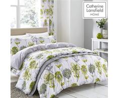 Catherine Lansfield Couvre-lit Banbury Motif Ã Fleurs, Bleu, 220 x 230 cm, Green, Parure pour lit Simple