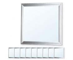 9x LEDVero 30x30 Panneau Ultraslim de LED - 10W, 800lm, 6000K Plafonnier encastré avec clips de montage et transformateur EMV2016 - blanc froid