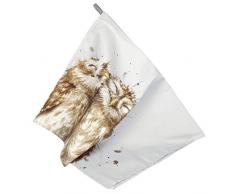 Wrendale Torchon Chouette, Multicolore