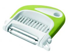 IBILI 741100 Eplucheur et Brosse, Plastique, Vert, 9 x 8 x 2 cm