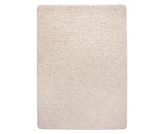 Misento 2921 Shaggy Tapis à poils longs, beige, 100 x 150 cm
