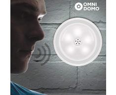 omnidomo Voluma Spot LED avec capteur de voix, Blanc, 2Â x 8Â cm