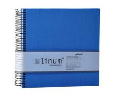 Goldbuch Album Photo Ã Spirale 20Â x 20Â cm, 40Â Pages avec Pergamin, Linum, Bleu, 20 x 20 cm